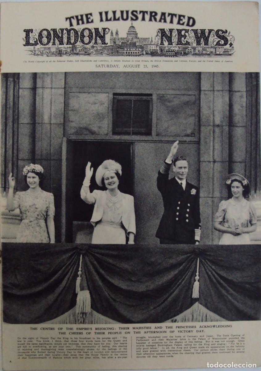 Military Antiques: THE ILLUSTRATED LONDON NEWS. (EN INGLES), II GUERRA MUNDIAL 25 AGOSTO 1945 N&ordm; 5549