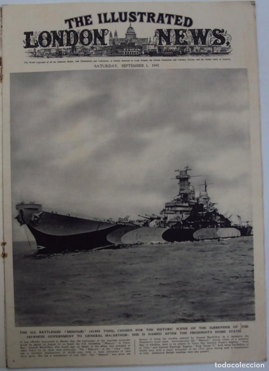 Military Antiques: THE ILLUSTRATED LONDON NEWS. (EN INGLES), II GUERRA MUNDIAL 1 SEPTIEMBRE 1945 N&ordm; 5550