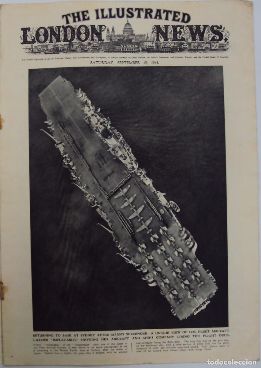 Military Antiques: THE ILLUSTRATED LONDON NEWS. (EN INGLES), II GUERRA MUNDIAL 29 SEPTIEMBRE 1945 N&ordm; 5554