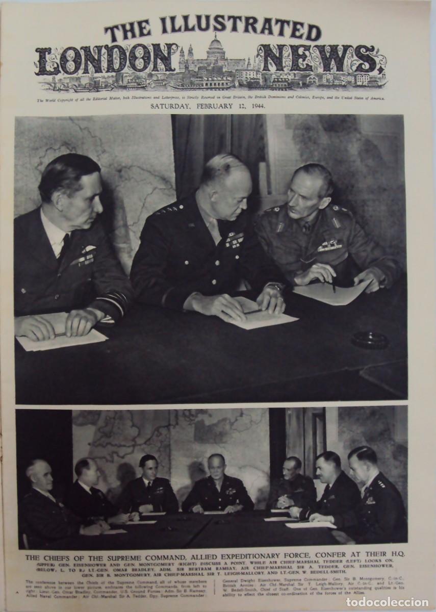 Military Antiques: THE ILLUSTRATED LONDON NEWS. (EN INGLES), II GUERRA MUNDIAL 12 FEBRERO 1944 N&ordm; 5569