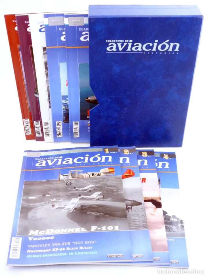 Military Antiques: ESTUCHE CUADERNOS DE AVIACI&Oacute;N HIST&Oacute;RICA. N&ordm; S 1 A 6, M&Aacute;S DOSSIERS 1 A 3. COMPLETA (Vvaa) 2003. OFRT