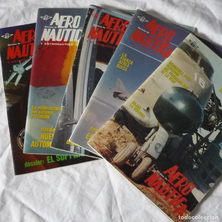 Militaria: 5 n&uacute;meros de la revista de Aeron&aacute;utica y Astron&aacute;utica 1987-1988