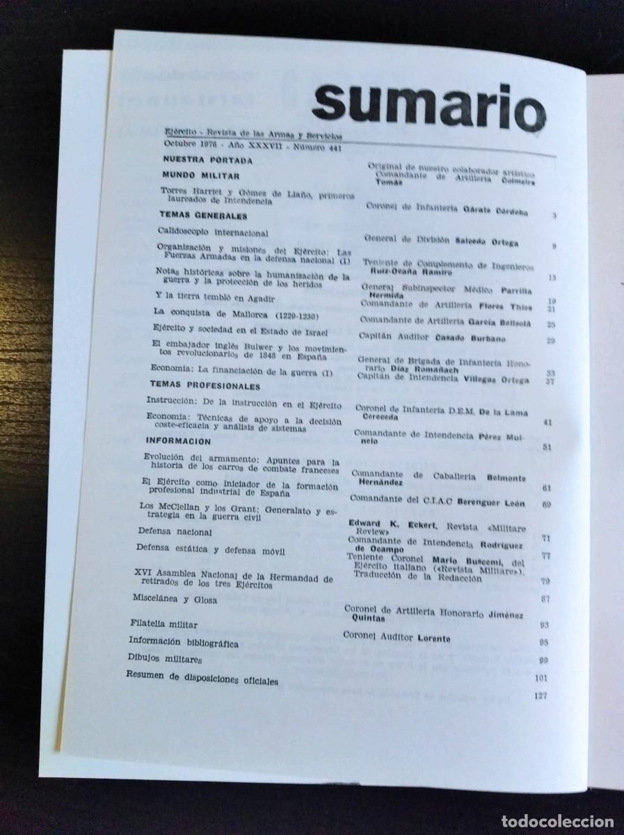 Military Antiques: REVISTA EJ&Eacute;RCITO. REVISTA ILUSTRADA DE LAS ARMAS Y SERVICIOS. N&ordm; 441. A&Ntilde;O 1976. LEER