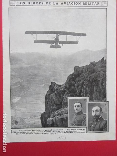 Military Antiques: ARTICULO 1913 LA AVIACION MILITAR EN MARRUECOS TETUAN- CALLE REINA REGENTE BARCELONA GRAN VIA BILBAO