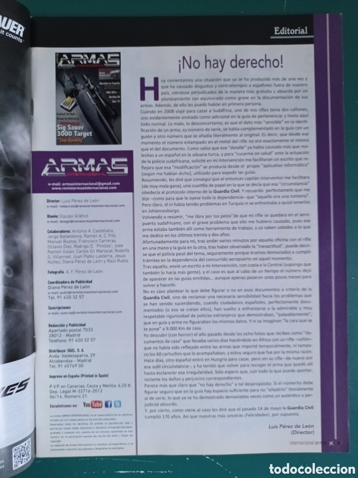 Militaria: Armas Internacionales N&deg; 21 Jun 2014 - Foto 2