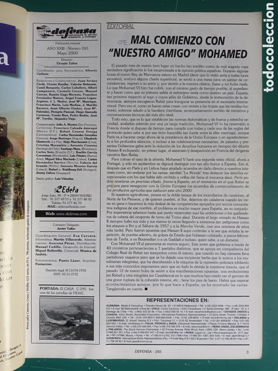 Militaria: DEFENSA N&deg; 265 Mayo 2000 - Foto 2