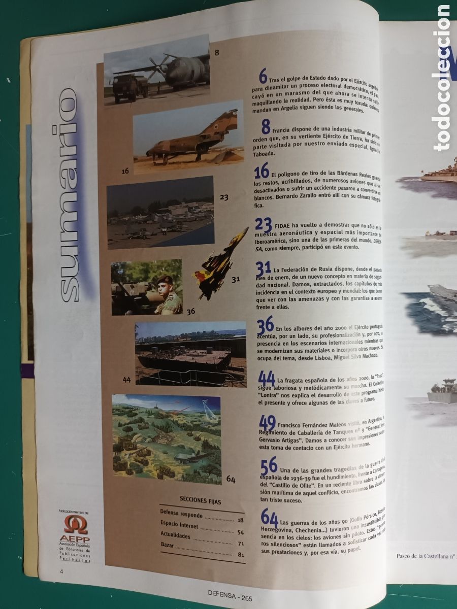 Militaria: DEFENSA N&deg; 265 Mayo 2000 - Foto 3