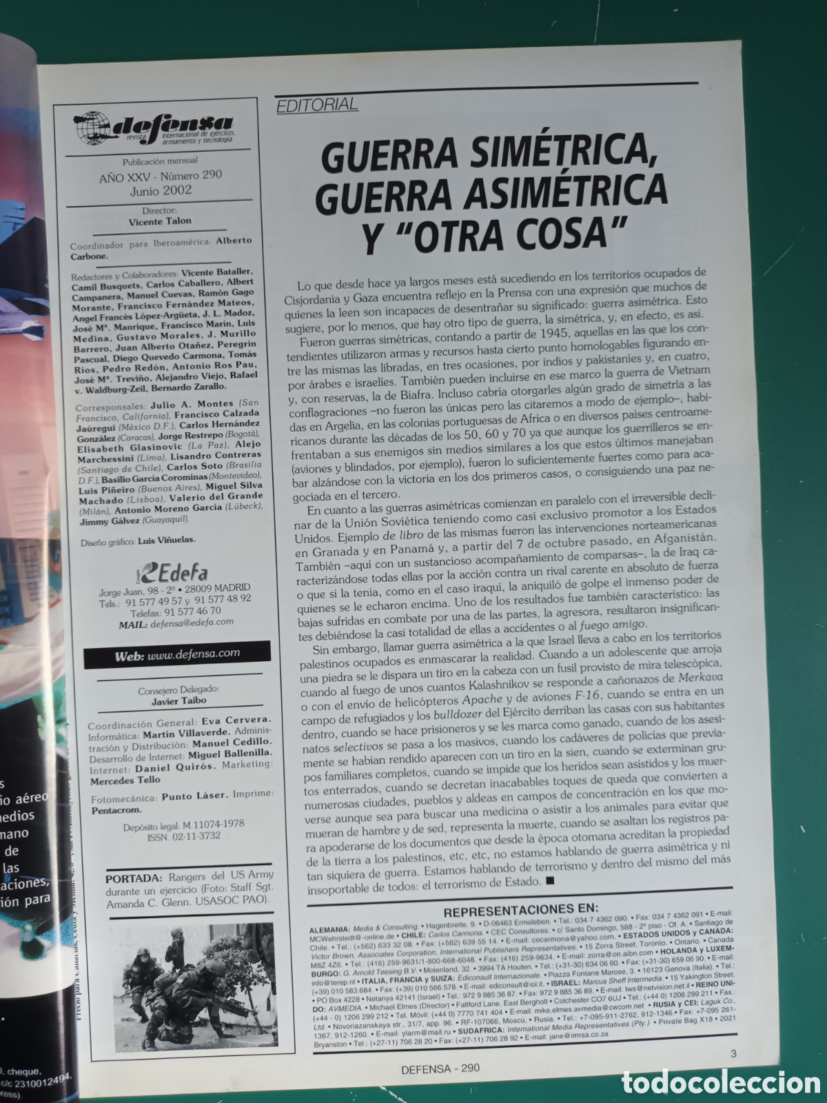Militaria: DEFENSA N&deg; 290 Junio 2002 - Foto 2