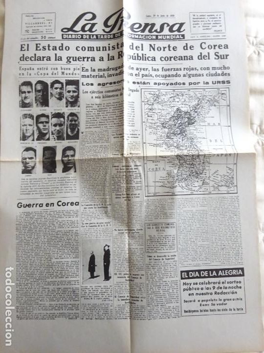 Military Antiques: GUERRA DE KOREA COREA 1953. EN PORTADAS PERI&Oacute;DICOS ESPA&Ntilde;A, VOLUMEN 7 FACSIMIL 9