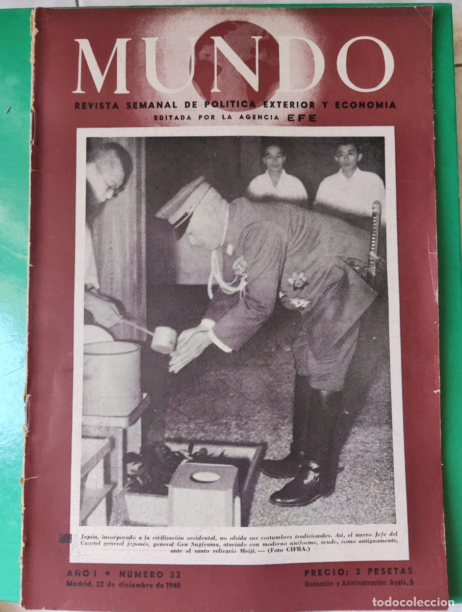 Military Antiques: MUNDO.Revista Semanal de Pol&iacute;tica Exterior n⁰33. Jap&oacute;n. General Gen Sugiyama.
