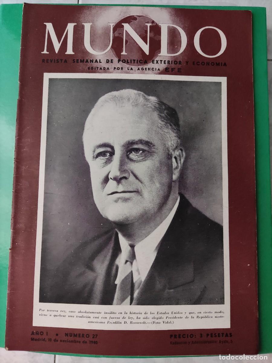 Military Antiques: MUNDO.Revista Semanal de Pol&iacute;tica Exterior n⁰27. 1940.