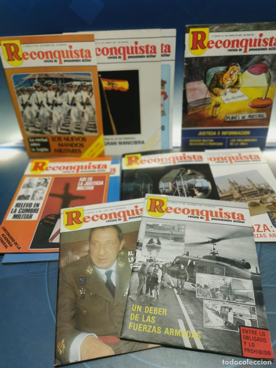 Military Antiques: Revista de pensamiento militar RECONQUISTA - 10 numeros, 1980-1982