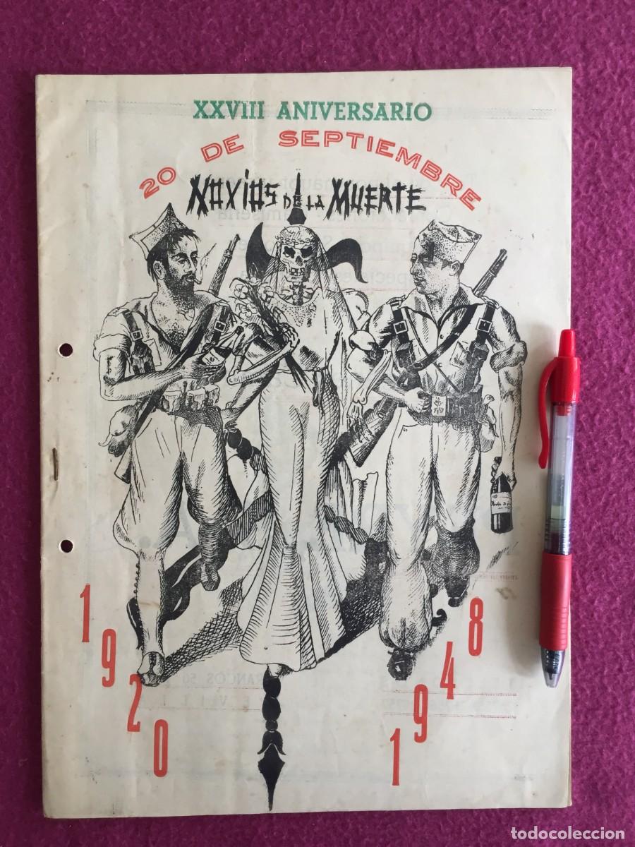 Militaria: REVISTA LEGIONARIOS -XXVIII ANIVERSARIO DE LA LEGION - Numero 56 -Larache 20 Septiembre de 1948