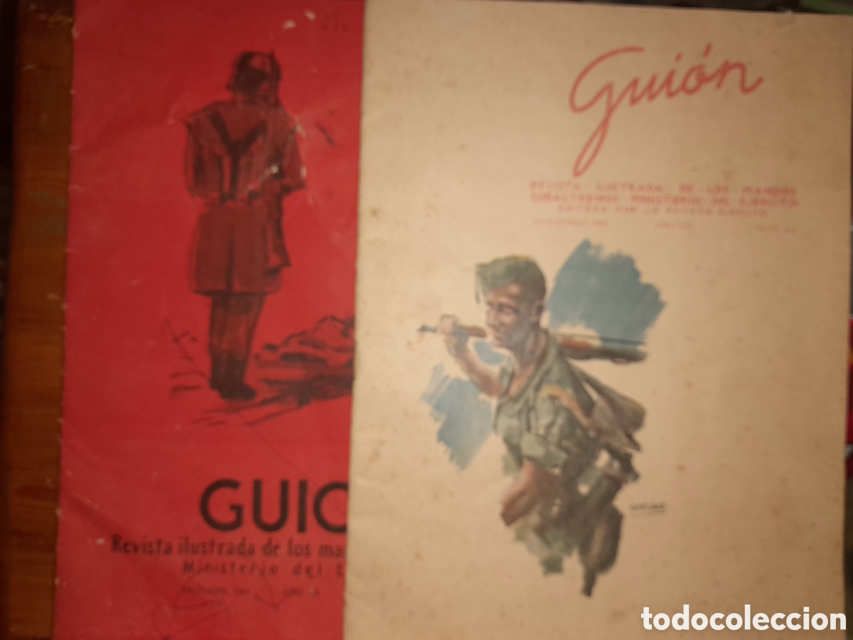 Militaria: LOTE DOS REVISTAS GUION MANDOS SUBALTERNOS EJERCITO 1960 1961 N&deg; 222 Y 233