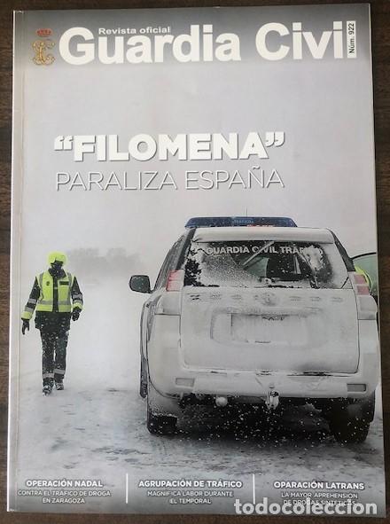 Militaria: REVISTA OFICIAL DE LA GUARDIA CIVIL N&ordm; 922: &rdquo;FILOMENA&rdquo; PARALIZA ESPA&Ntilde;A.