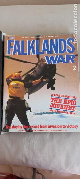 Military Antiques: REVISTA THE FALKLANDS WAR N&ordm; 2 1983 PETER WAY Marshall Cavendish. EPIC JOURNEY poster AVION HERCULES