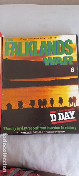 Military Antiques: REVISTA THE FALKLANDS WAR N&ordm; 6. 1983 PETER WAY Marshall Cavendish. 14 MAY 1982 D DAY