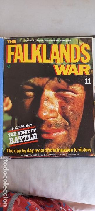 Military Antiques: REVISTA THE FALKLANDS WAR N&ordm; 11. 1983 PETER WAY Marshall Cavendish. 11-12 JUNE 1982 NIGHT OF BATTLE