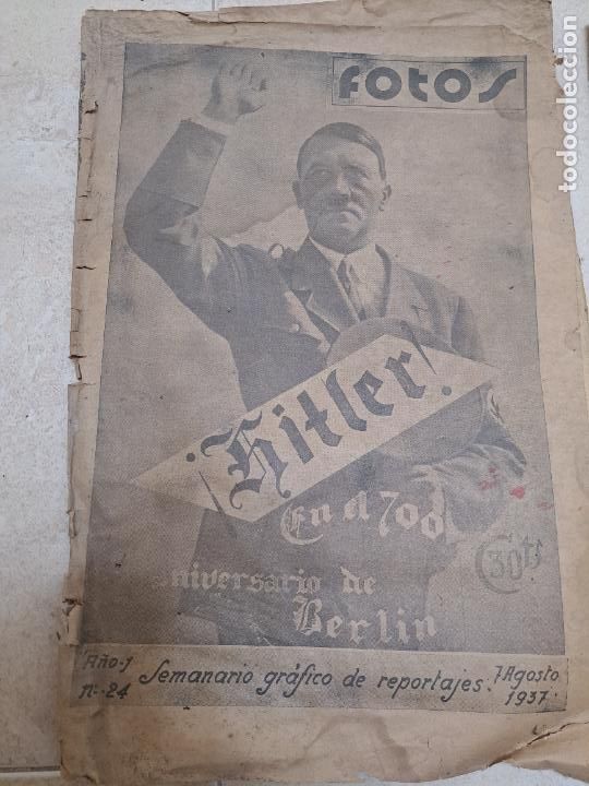 Military Antiques: Revista fotos hitler 1937