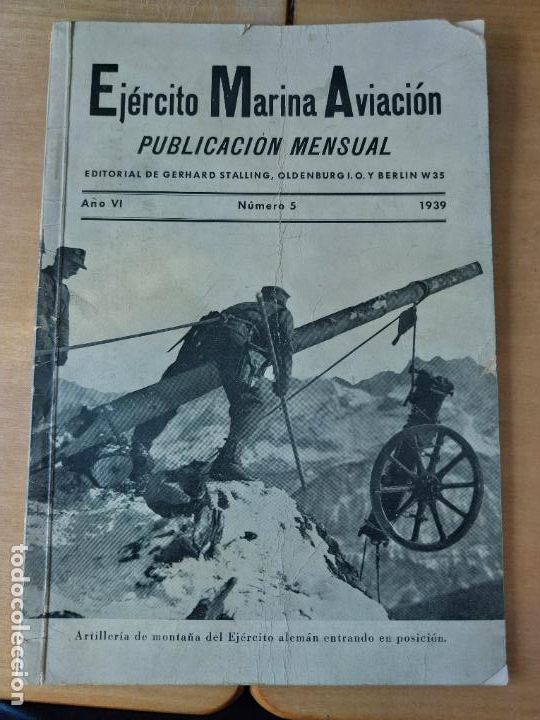Military Antiques: EJERCITO MARINA AVIACION 1939 REVISTA ALEMANIA NAZI N&ordm; 5 SOBADA 22.6 X 15.5CM PRE GUERRA MUNDIAL