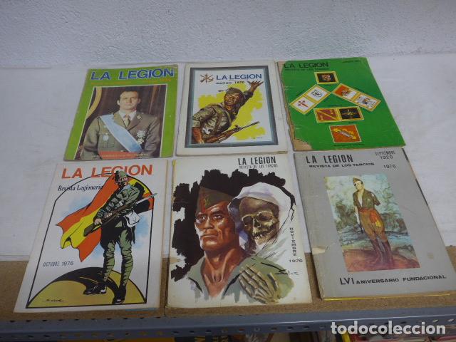 Military Antiques: Lote 6 antiguas revista de la Legion Espa&ntilde;ola de 1976, originales.