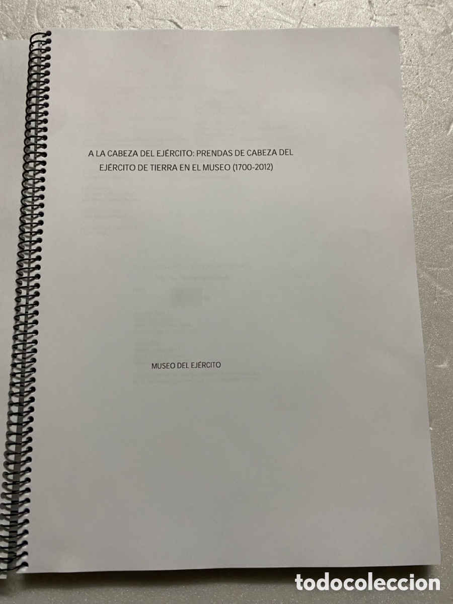 Militaria: LIBRO PRENDAS DE CABEZA DEL EJ&Eacute;RCITO ESPA&Ntilde;OL - Foto 2
