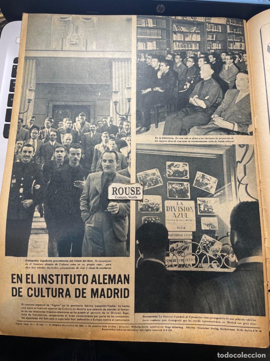 Military Antiques: II GUERRA MUNDIAL - ANTIGUA REVISTA SIGNAL N&ordm; 20 -1943 ILUSTRADA EN EL INSTITUTO ALEMAN DE CULTURA