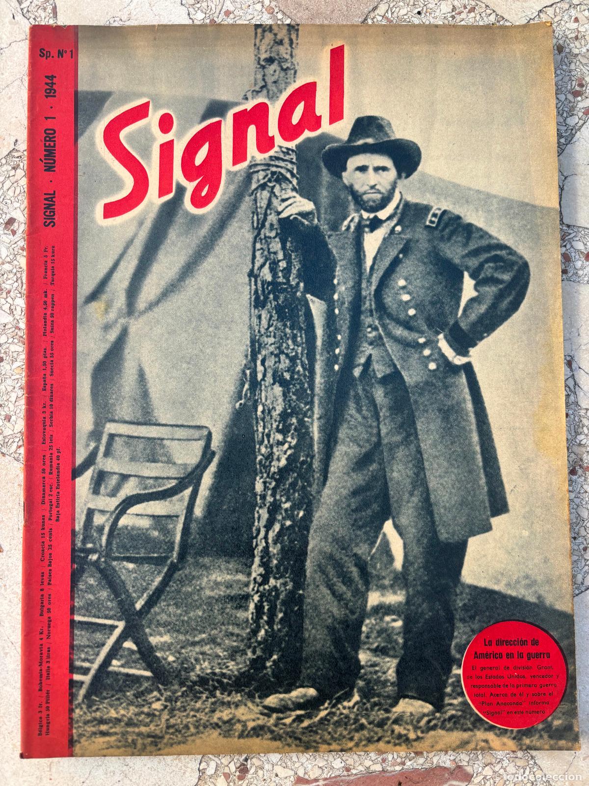 Military Antiques: SIGNAL NUMERO DEL A&Ntilde;O 1944. N&ordm; 1. EN CASTELLANO. REVISTA SEGUNDA GUERRA MUNDIAL.