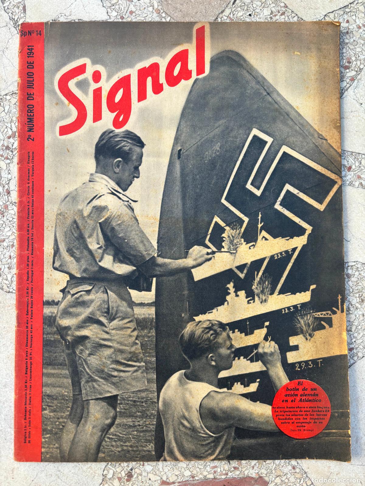 Military Antiques: SIGNAL JULIO DEL A&Ntilde;O 1941. N&ordm; 14. EN CASTELLANO. REVISTA SEGUNDA GUERRA MUNDIAL.