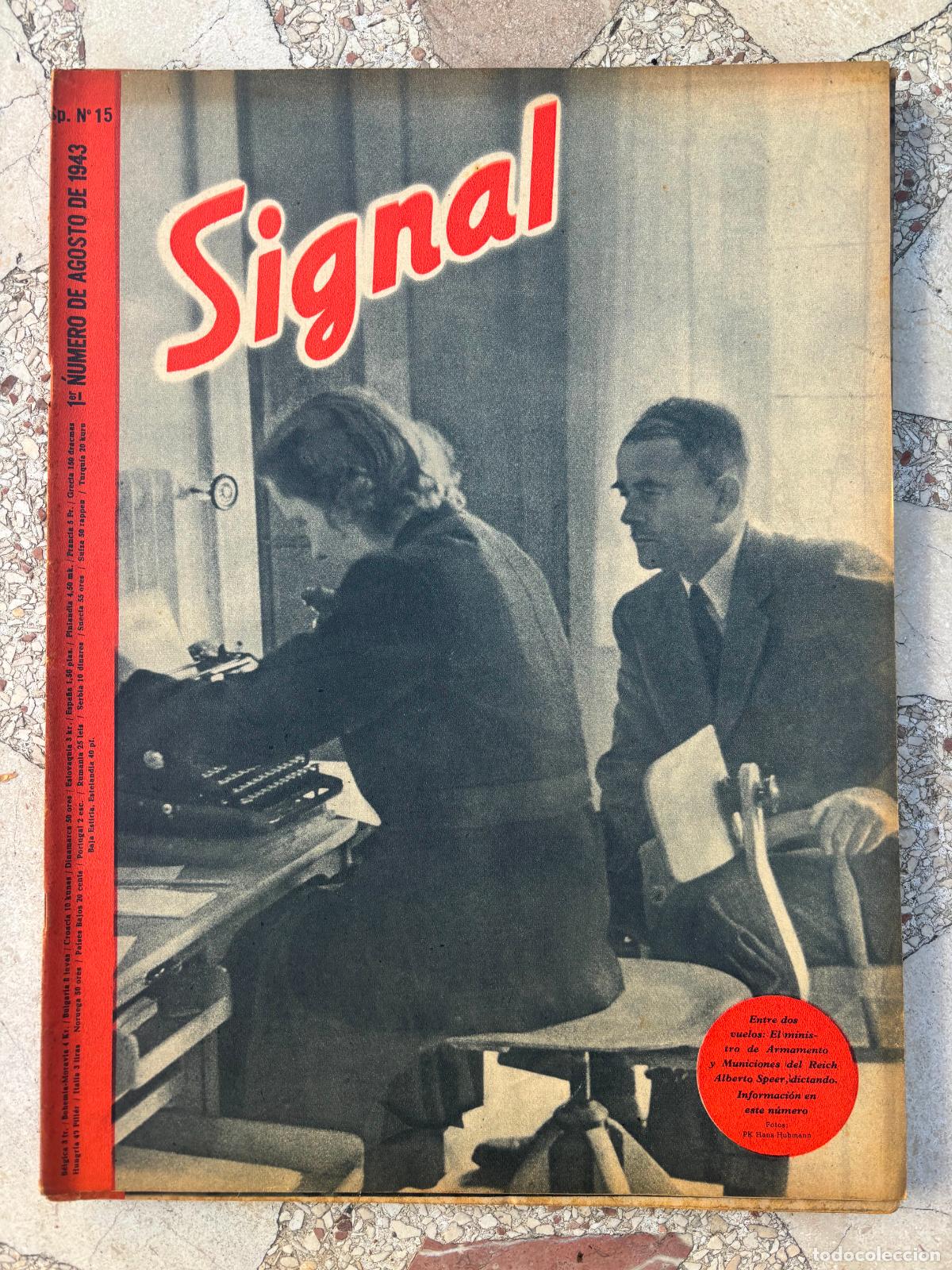 Military Antiques: SIGNAL AGOSTO DEL A&Ntilde;O 1943. N&ordm; 15. EN CASTELLANO. REVISTA SEGUNDA GUERRA MUNDIAL.