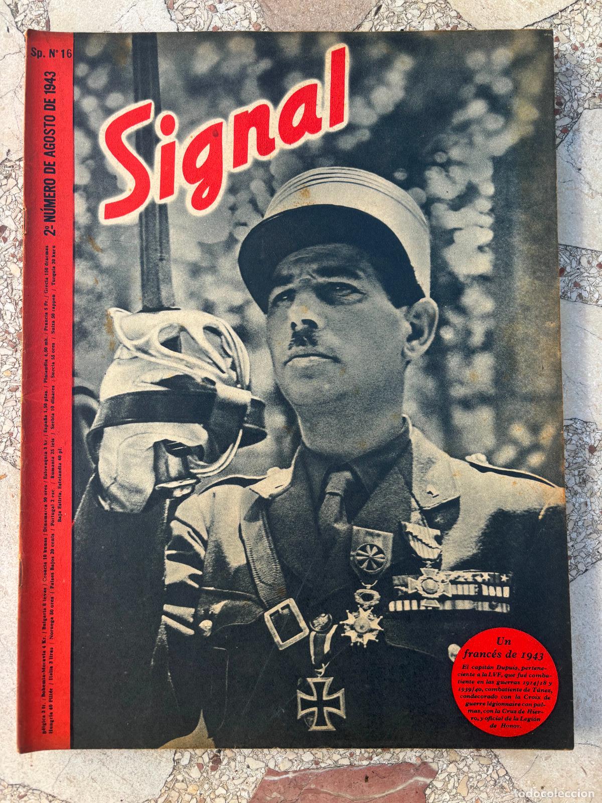 Military Antiques: SIGNAL AGOSTO DEL A&Ntilde;O 1943. N&ordm; 16. EN CASTELLANO. REVISTA SEGUNDA GUERRA MUNDIAL.
