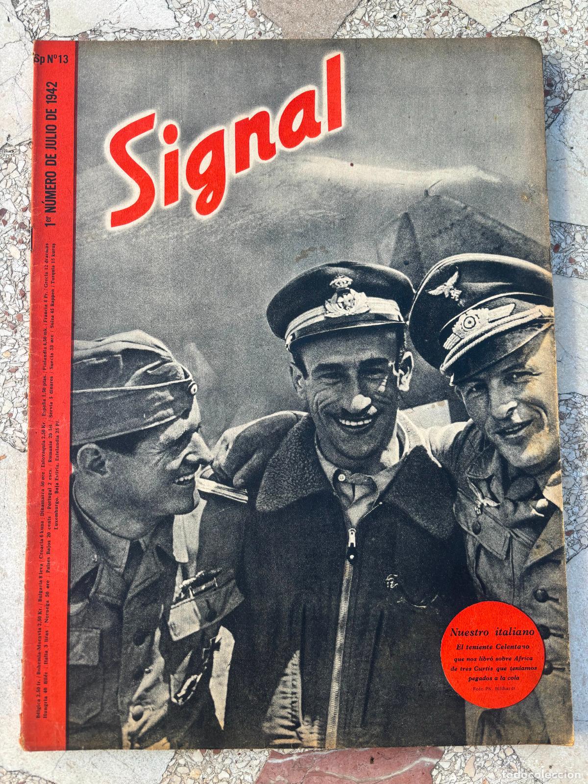 Military Antiques: SIGNAL JULIO DEL A&Ntilde;O 1942. N&ordm; 13. EN CASTELLANO. REVISTA SEGUNDA GUERRA MUNDIAL.