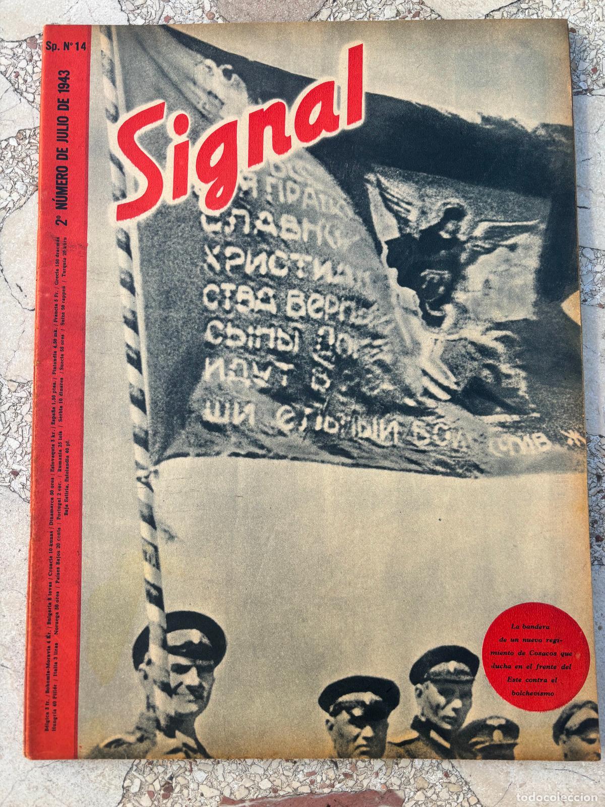 Military Antiques: SIGNAL JULIO DEL A&Ntilde;O 1943. N&ordm; 14. EN CASTELLANO. REVISTA SEGUNDA GUERRA MUNDIAL.