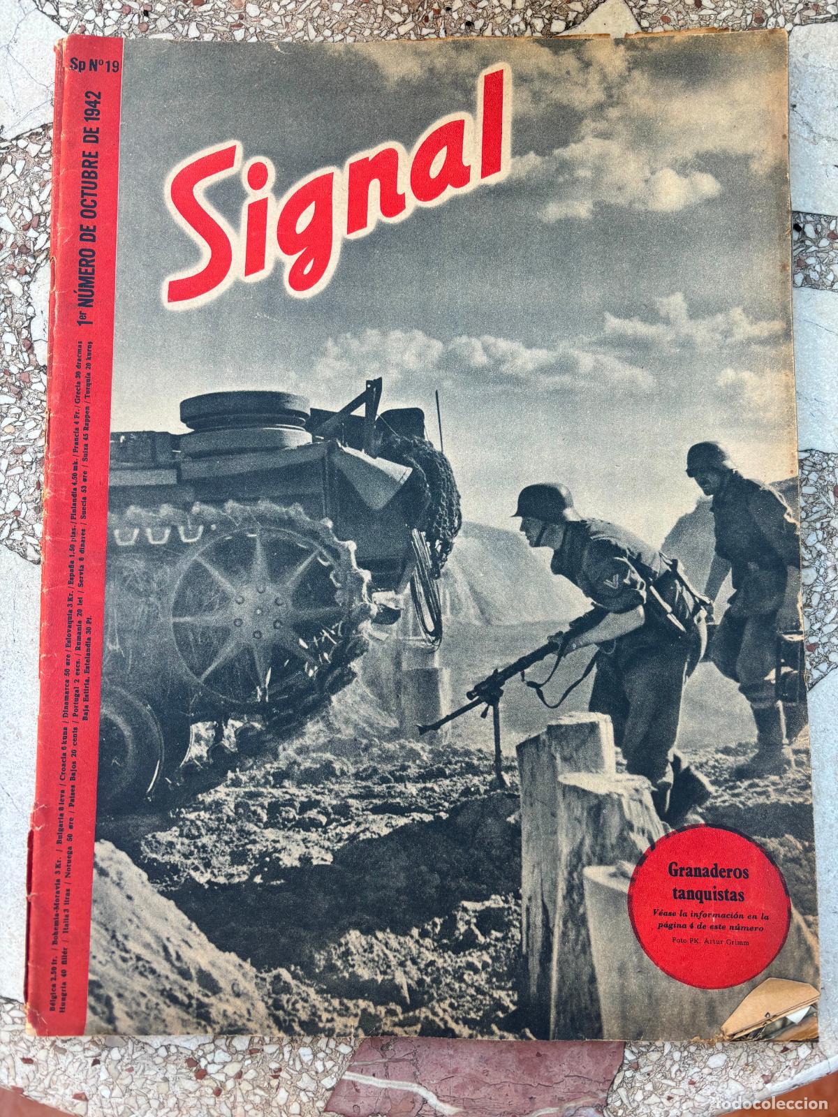 Military Antiques: SIGNAL N&ordm; 19. OCTUBRE DE 1942. EN CASTELLANO. REVISTA SEGUNDA GUERRA MUNDIAL.
