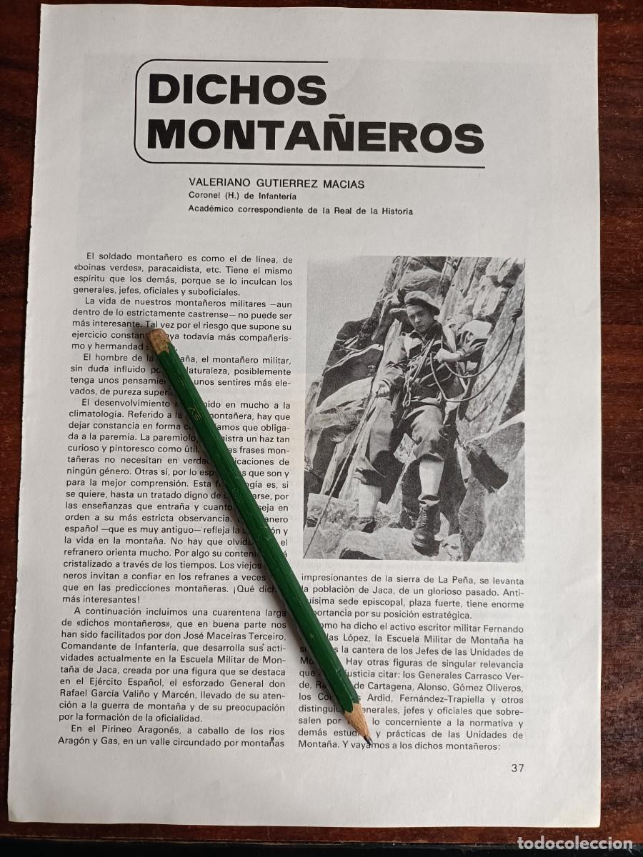 Military Antiques: REPORTAJE &rdquo;DICHOS MONTA&Ntilde;EROS&rdquo;. - VALERIANO GUTI&Eacute;RREZ MAC&Iacute;AS