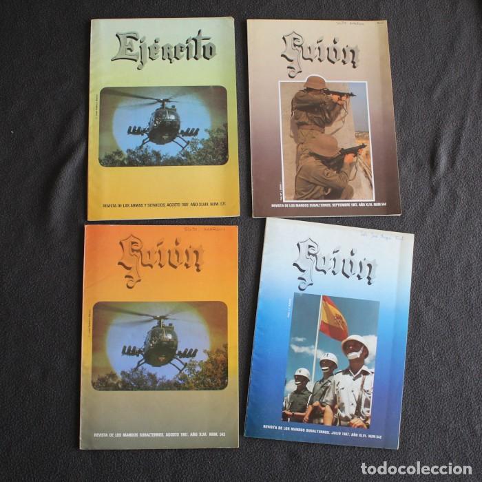 Militaria: LOTE 4 REVISTAS MILITARES EJERCITO 571 GUION 543 542 544