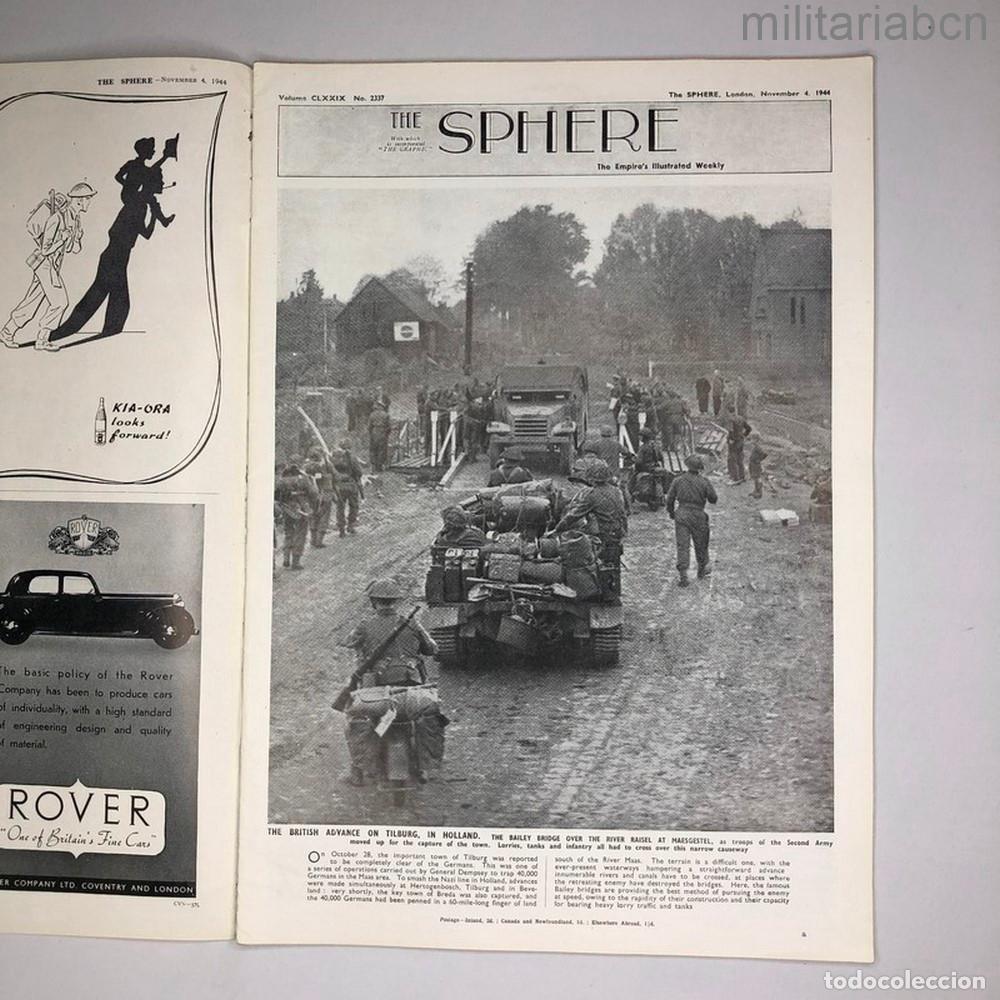 Military Antiques: Reino Unido. Revista o peri&oacute;dico The Sphere, London, November 4, 1944. Segunda Guerra Mundial