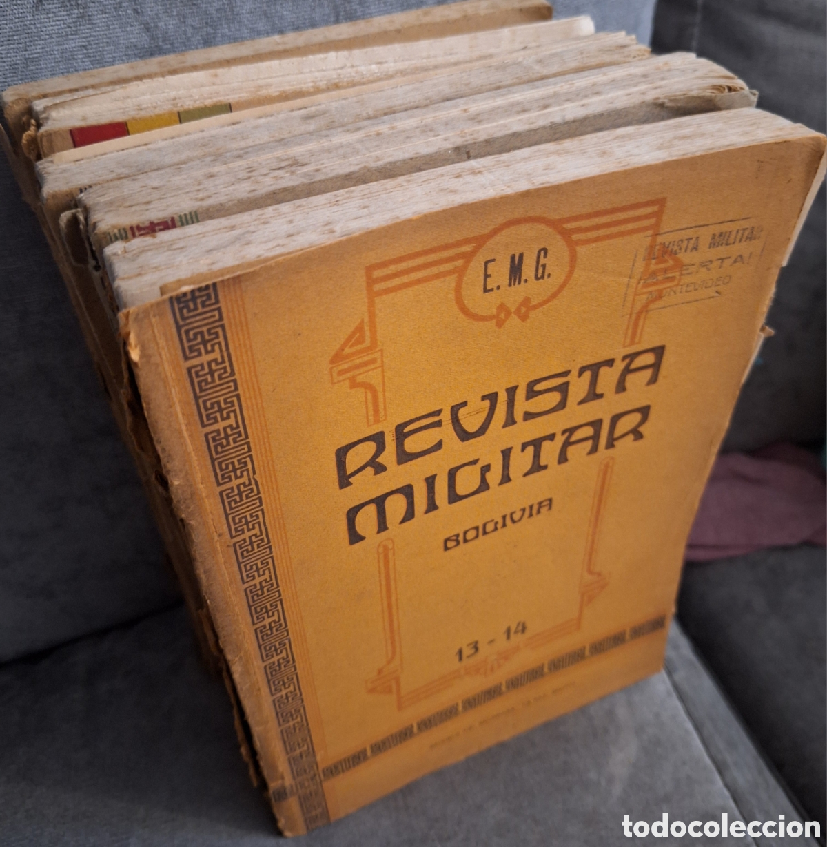 Militaria: COLECCION 9 NUMEROS REVISTA MILITAR EJERCITO DE BOLIVIA JUNIO 1937 a FEBRERO 1938 GUERRAS FOTOS BIOG