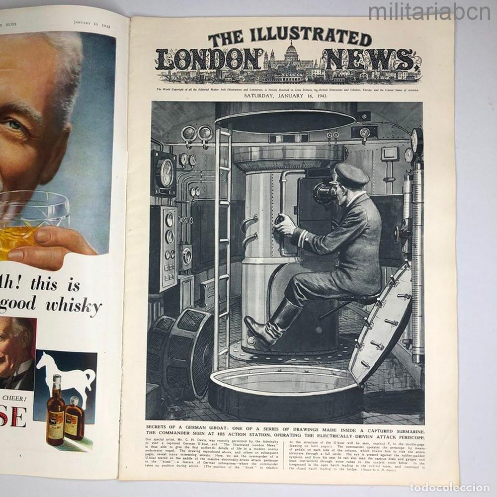 Militaria: Reino Unido. Revista o peri&oacute;dico The Illustrated London News, January 16, 1943. 2&ordf; Guerra Mundial