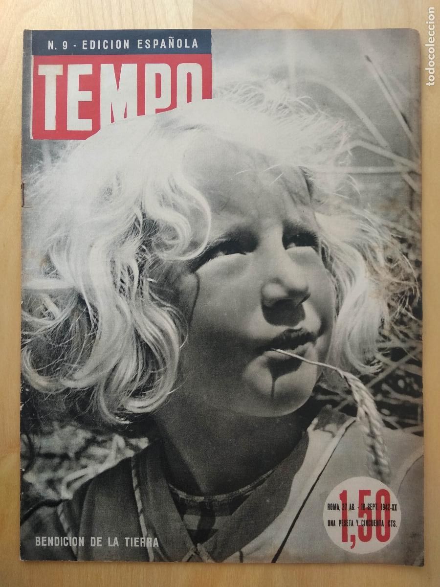 Military Antiques: REVISTA FASCISTA ITALIANA TEMPO EDICION ESPA&Ntilde;OLA N&ordm; 9 , A&Ntilde;O 1942