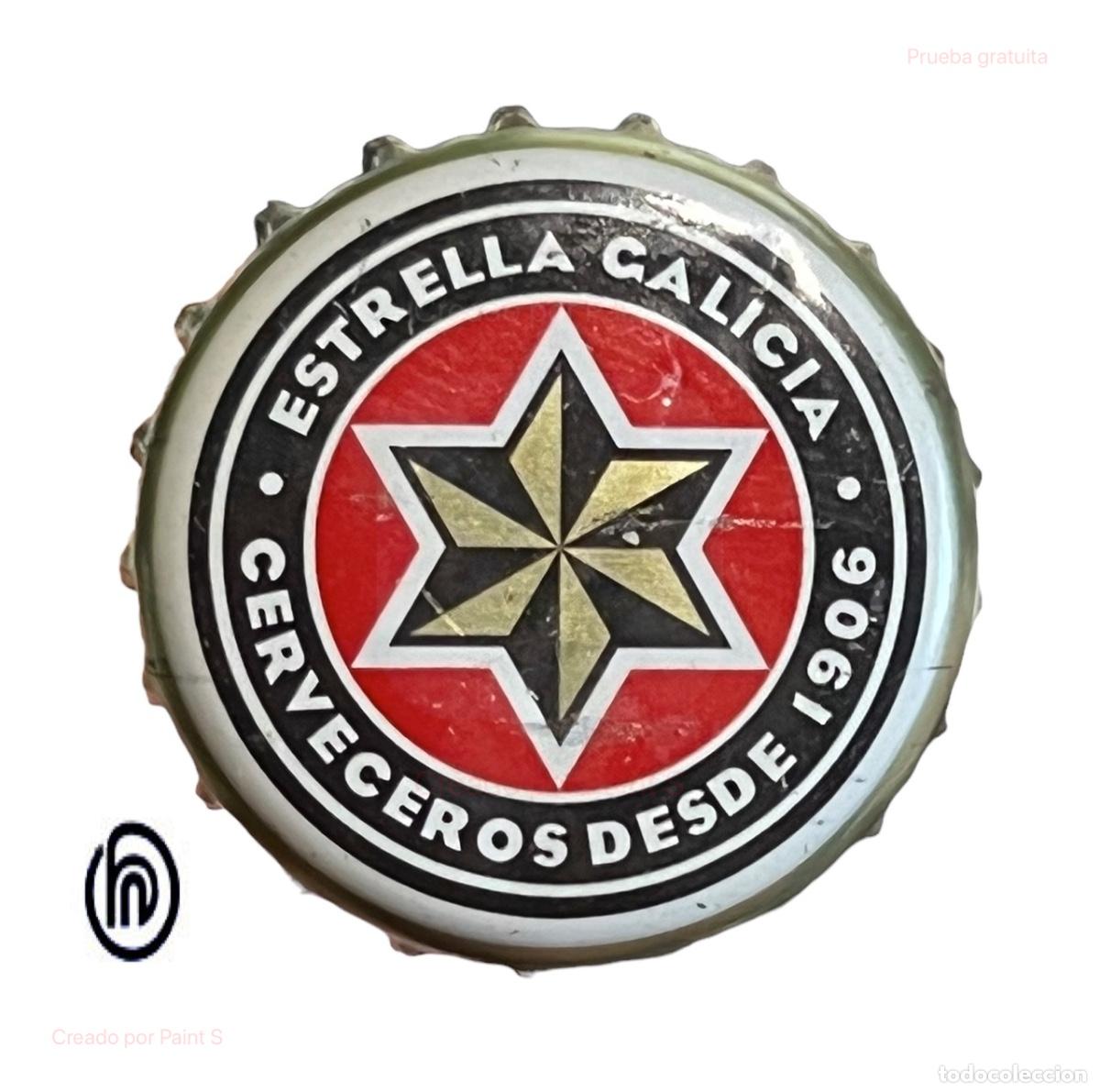 Militaria: TAPON CORONA CHAPA BEER BOTTLE CAP KRONKORKEN TAPPI CAPSULE CERVEZA ESTRELLA GALICIA