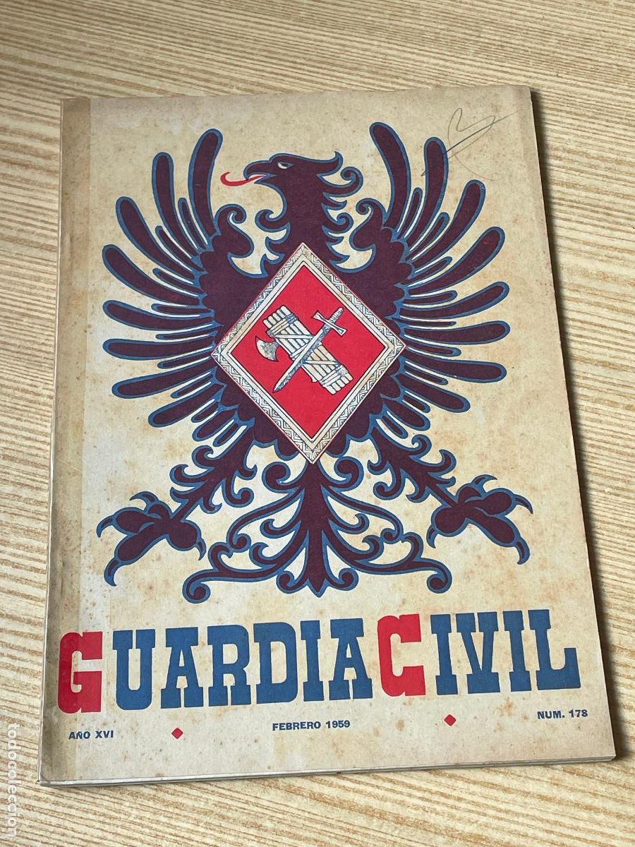 Militaria: GUARDIA CIVIL. REVISTA OFICIAL DEL CUERPO - FEBRERO 1959 NUM. 178