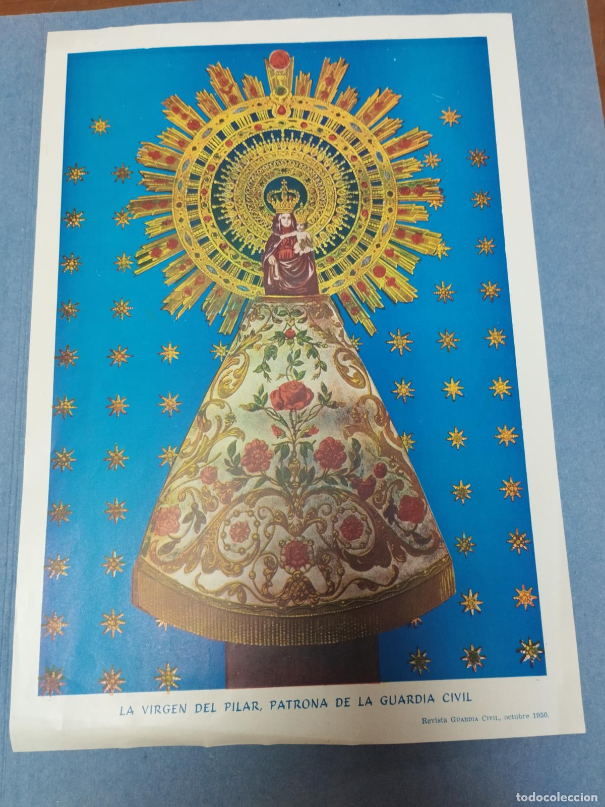 Militaria: REVISTA DE LA GUARDIA CIVIL OCTUBRE 1950. HOJA CON LA VIRGEN DEL PILARPATRONA DE LA GUARDIA CIVIL