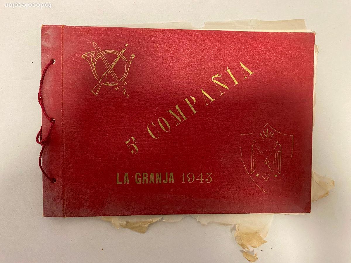 Militaria: Infanteria LA GRANJA. 5&ordf; COMPA&Ntilde;&Iacute;A. A&Ntilde;O 1943. ALBUM, OBLONGO