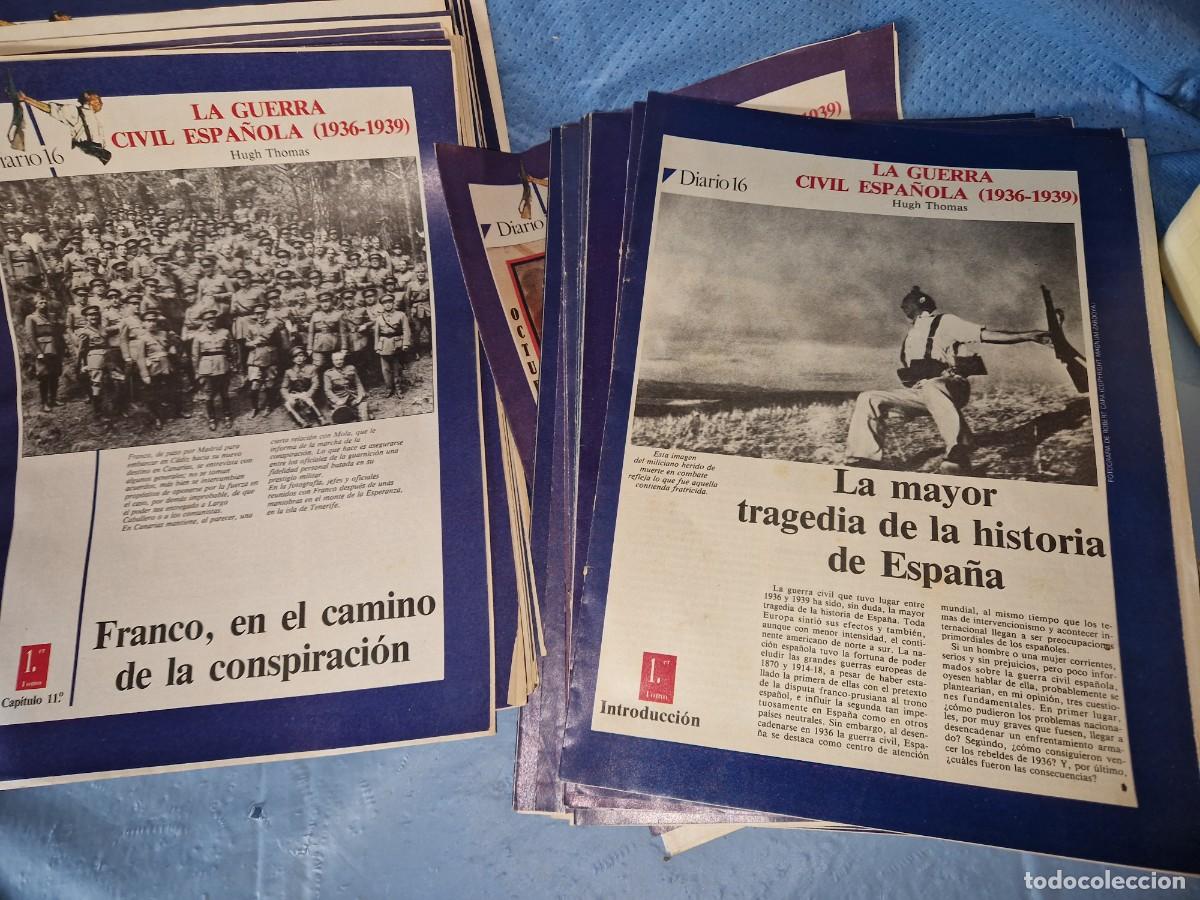 Militaria: LA GUERRA CIVIL ESPA&Ntilde;OLA DIARIO 16- 1 al 27 fasciculos del tomo 1