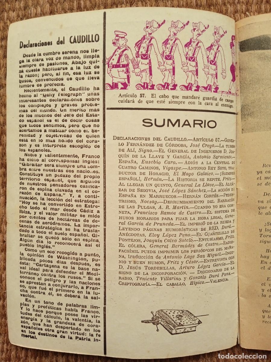 Militaria: RED-BOLETIN CENTRO TRANSMISIONES DEL EJERCITO 1949 - Foto 2