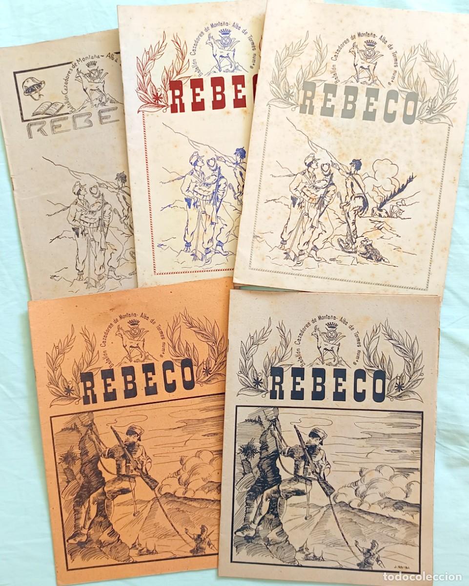 Military Antiques: T19b EL REBECO: REVISTA BATALLON CAZADORES DE MONTA&Ntilde;A/ALBA DE TORMES N&ordm;6&ndash;NUMS 15+20+21+22+23 - 1948