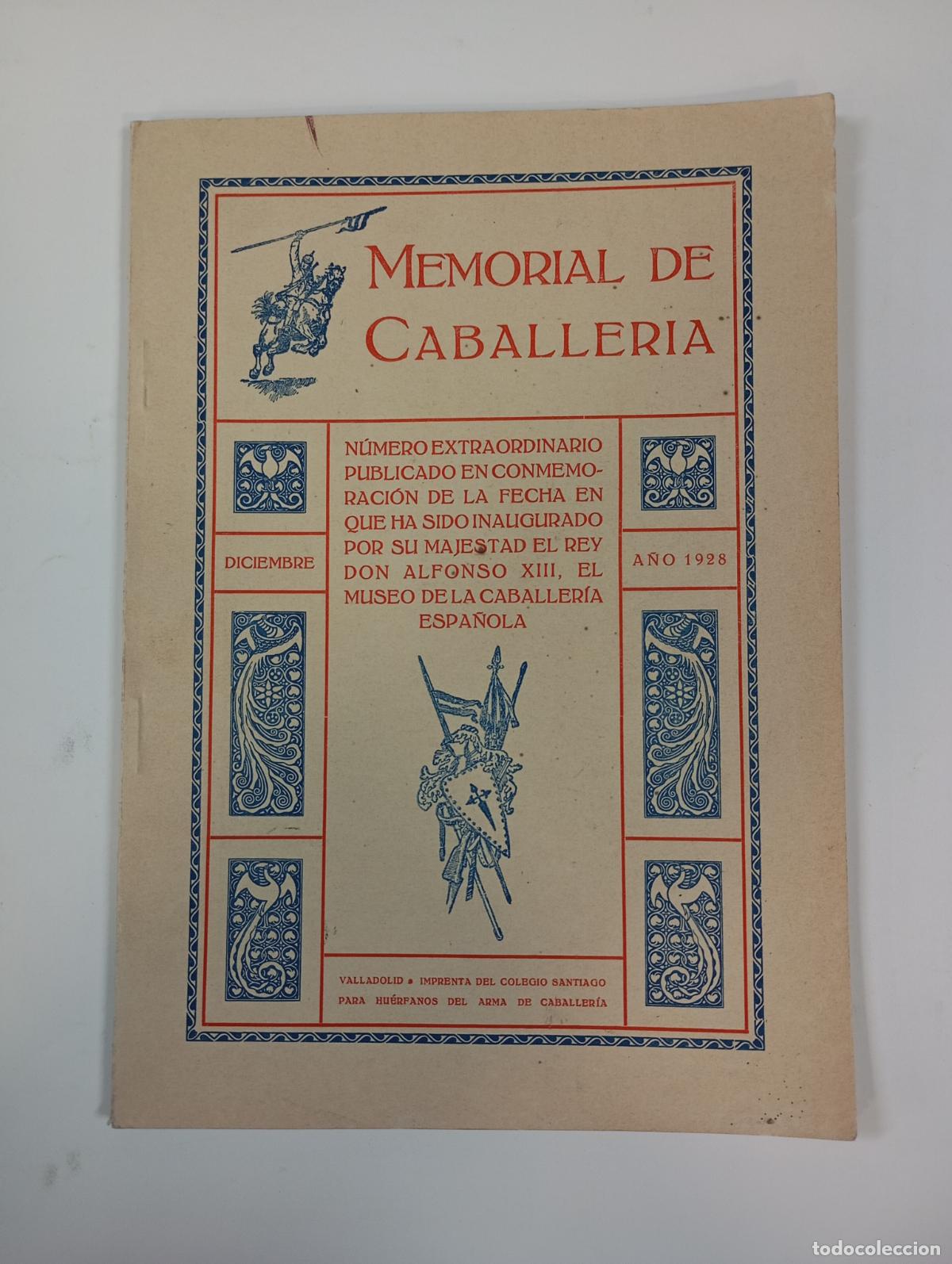 Militaria: MEMORIAL DE CABALLER&Iacute;A. DICIEMBRE DE 1928. N&Uacute;MERO EXTRAORDINARIO. TDKR59