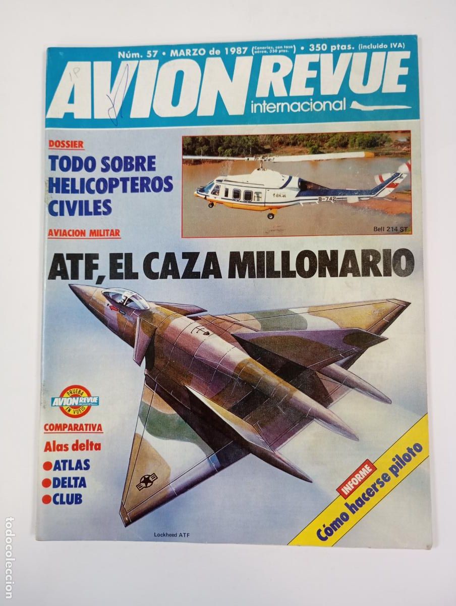 Militaria: REVISTA AVI&Oacute;N REVUE N&ordm; 57. MARZO 1987. ATF EL CAZA MILLONARIO. TDKC14