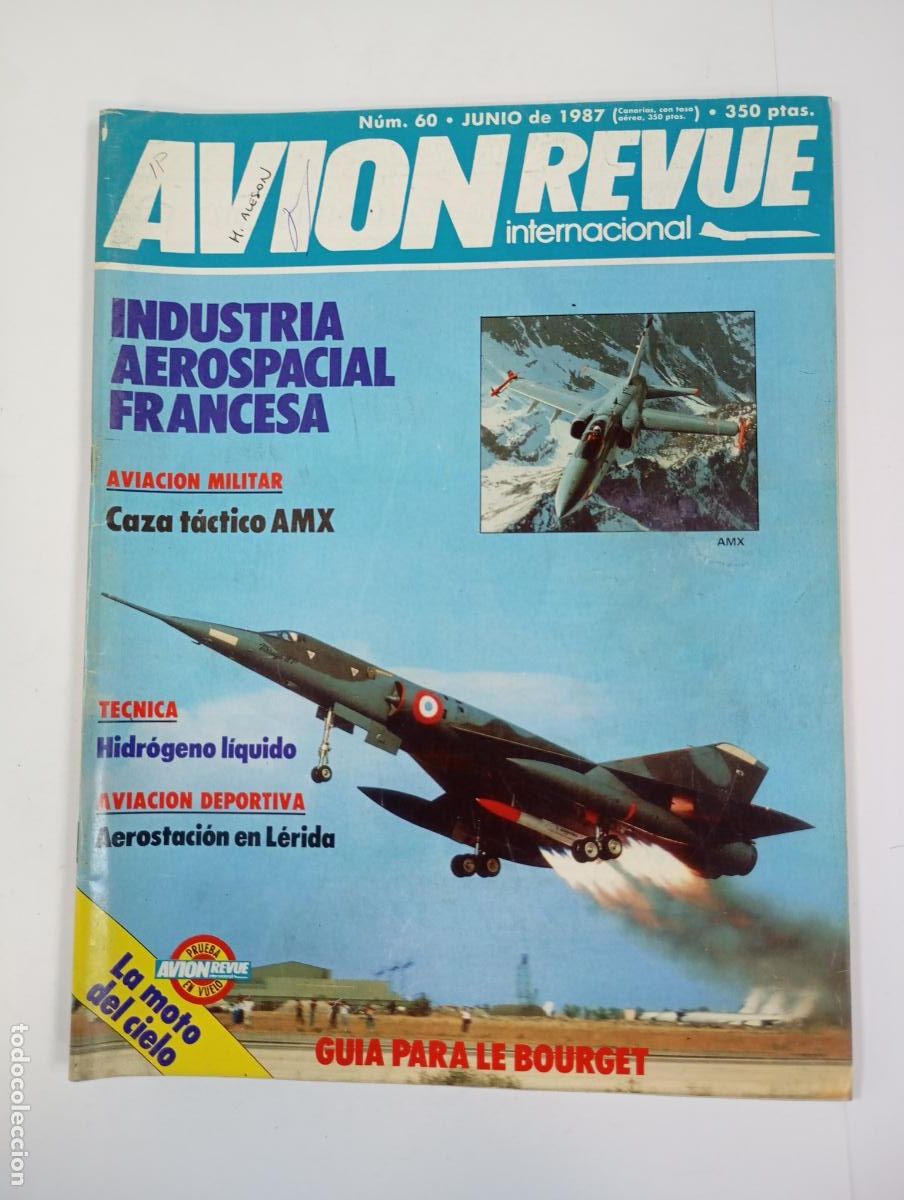 Militaria: REVISTA AVI&Oacute;N REVUE N&ordm; 60. JUNIO 1987. INDUSTRIA AEROESPACIAL FRANCESA. TDKC14
